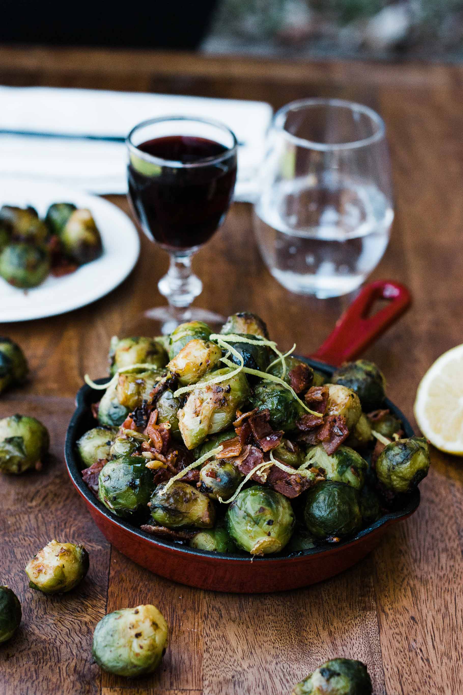 Roasted Brussels Sprouts with Bacon - Let's Taco Bout It Blog