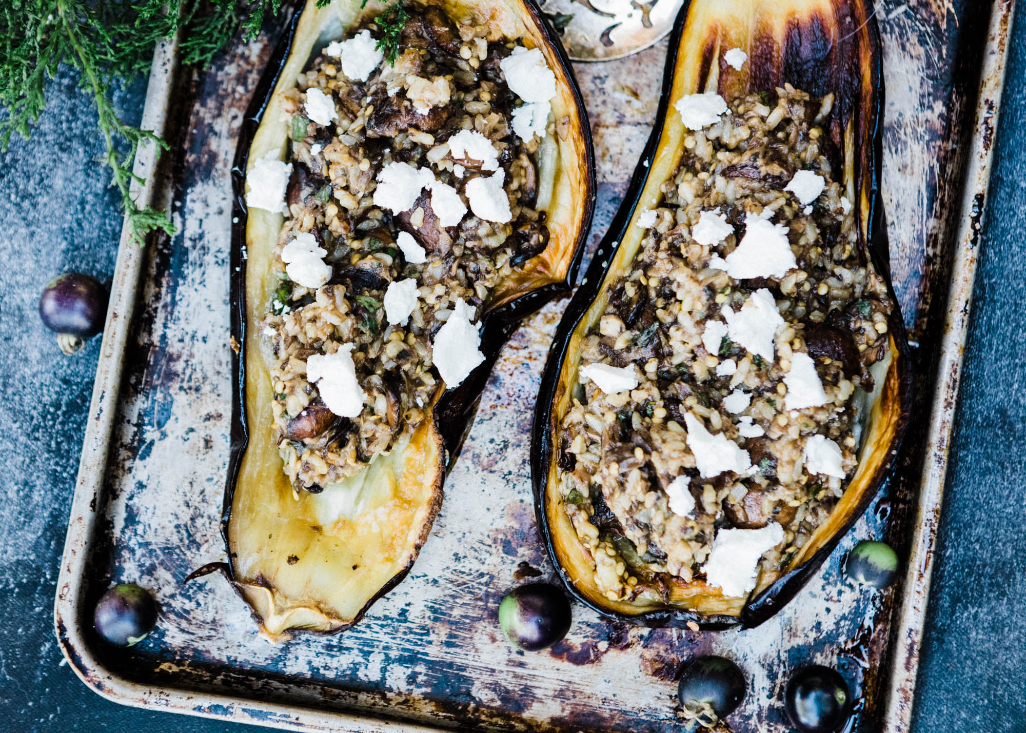 Stuffed Eggplant | Let's Taco Bout It Blog
