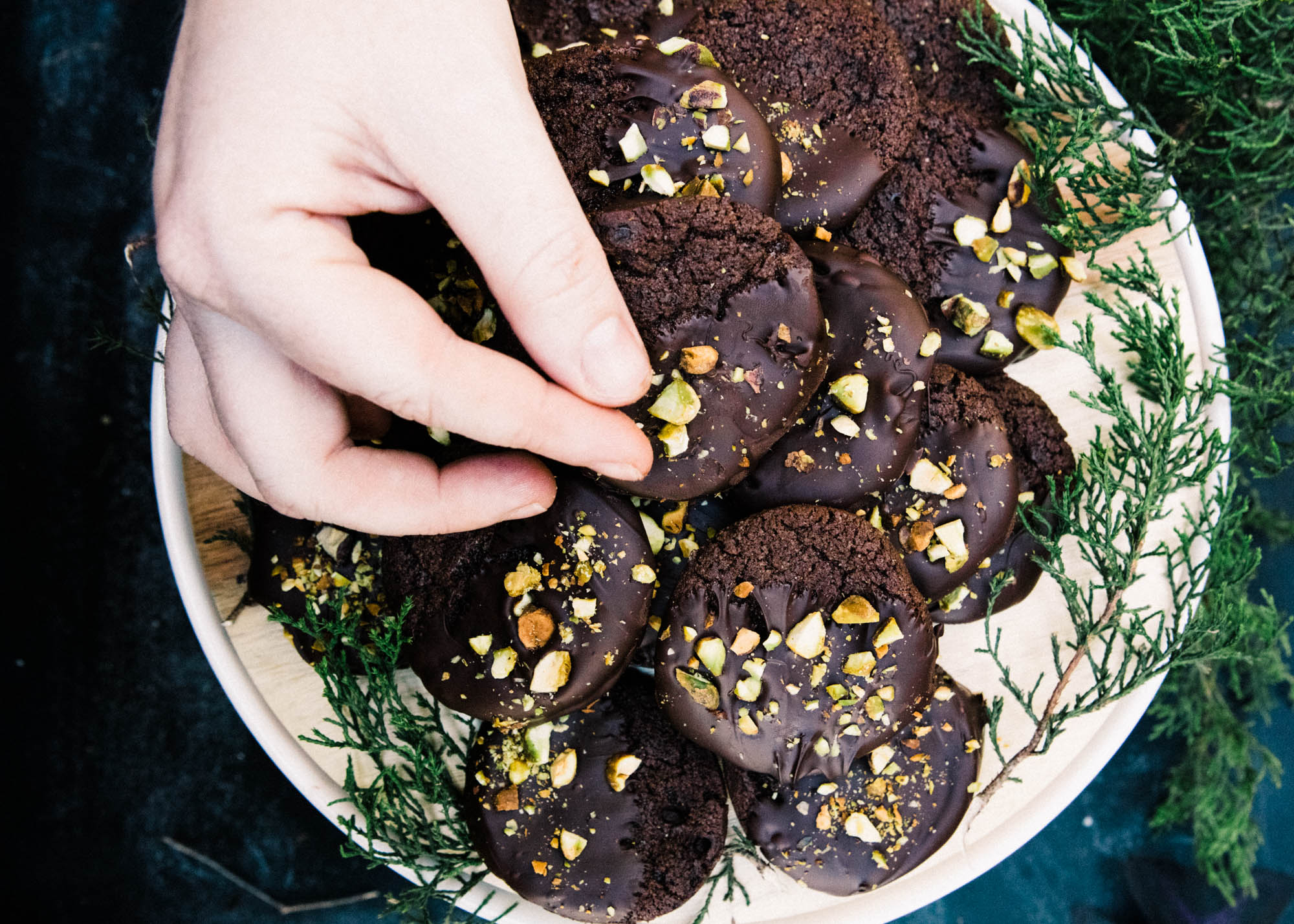 Dark Chocolate Dipped Wafer Cookies | Let's Taco Bout It Blog
